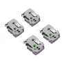 Label Maker Tape, 4 Pack, 0,47 in / 12 mm Sort på hvid Label
