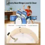 VEVOR Kids Drum Set, 5-Piece 16 in / 406.4 mm Junior Drum Sets, Beginner Drums Set with Adjustable Throne and Two Pairs of Drums