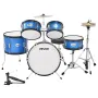 Kids Drum Set, 5-Piece 16 in / 406.4 mm Junior Drum Sets, Beginner Drums Set with Adjustable Throne and Two Pairs of Drumsticks,