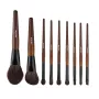 9-Piece Makeup Brush Set for Foundation Blending Eyeshadow, Professional Makeup Brush Kit with Soft Natural Wool & Vegan Synthet