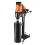 Diamond Core Drilling Machine, 20-200 mm Drilling Diameter, Stand-Mount Dry and Wet Concrete Core Drill Rig with 8 Drill Bits, 8