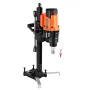 Diamond Core Drilling Machine, 20-200 mm Drilling Diameter, Stand-Mount Dry and Wet Concrete Core Drill Rig with 8 Drill Bits, 8