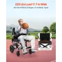 VEVOR Electric Wheelchair for Adults, 100kg Capacity, Foldable & Lightweight Motorized Wheelchair, 19.3km Long Travel Range, All