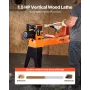 VEVOR Woodworking Lathe, 1100W / 1.5 HP, Wood Lathe Machine with 0 to 3200 RPM Variable Speed, 406 x 1020 mm Workbench, Brushles