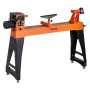 Woodworking Lathe, 1100W / 1.5 HP, Wood Lathe Machine with 0 to 3200 RPM Variable Speed, 406 x 1020 mm Workbench, Brushless DC M