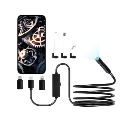 Endoscope Camera 1920P HD Borescope for Android & IOS with 3m Cable