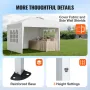 Pop Up Canopy, 2,95 x 2,95 m Instant Canopy Portable Pavillon