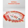 VEVOR Insulated Screwdriver Set, 50-Piece Professional Electrical Screwdriver Set, 1000V Insulated Electrician Tool, with Magnet
