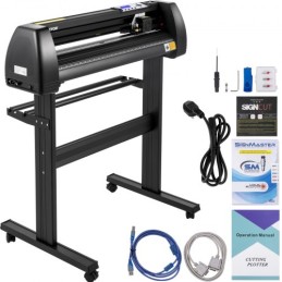 Vinyl Cutter Machine, 28 "Vinyl Plotter, LCD Display Plotter Cutter, Tre justerbare klemme ruller Sign Cutting Plotter,