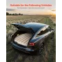 VEVOR billuftmadras, passer til Tesla Model Y (2020-2024), oppustelig bilcampingmadras, flockende fortykkede blow-up rejsesenge,