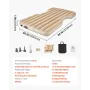 VEVOR Car Air Mattress, Fits Tesla Model Y (2020-2024), Inflatable Car Camping Mattress, Flocking Thickened Blow Up Travel Beds,