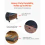 Under Bed Storage with Wheels, 650 x 460 x 180 mm Underbed Containers, Underbed Shoes Organizer with Lockable Wheels, Rolling Un