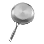 Tri-Ply Stainless Steel Frying Pan, 3 Piece (240, 280, 320 mm), Cooking Skillet with Heat-Resistant Handle, Chef's Kitchen Cookw