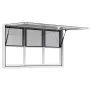 Koncessionsvindue 152x92 cm, Servicevindue i aluminiumslegering