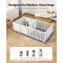 Hundevalseboks, 1,86x0,97x0,5 m, Hundevalsepen i plast med