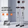 Drywall Stilts, 91.4 cm-127 cm Adjustable Aluminum Tool Stilts with Protective Knee Pads, Durable and Non-slip Work Stilts for S