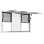 Koncessionsvindue 152x92 cm, Servicevindue i aluminiumslegering