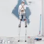 Drywall Stilts, 91.4 cm-127 cm Adjustable Aluminum Tool Stilts with Protective Knee Pads, Durable and Non-slip Work Stilts for S