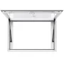 Koncessionsvindue 92x61 cm, Servicevindue i aluminiumslegering