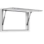 Concession Window 92x61 cm, Aluminum Alloy Service Window for Food Truck, Up to 85 Degrees Stand Serving Window with 2 Sliding W