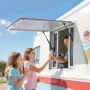 VEVOR Koncessionsvindue 92x92 cm, Servicevindue i aluminiumslegering til Food Truck, Op til 85 graders stand serveringsvindue