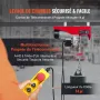 Electric Hoist, 998 kg Lifting Capacity, 1600W 220V Electric Steel Wire Winch with 427 cm Wired Remote Control, 1219 cm Single C