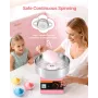 VEVOR Cotton Candy Machine Commercial, 1000W Electric Candy Floss Maker, Easy Use with 38cm Stainless Steel Bowl and Sugar Scoop