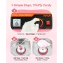 Cotton Candy Machine Commercial, 1000W Electric Candy Floss Maker, Easy Use with 38cm Stainless Steel Bowl and Sugar Scoop, Make