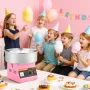 VEVOR Cotton Candy Machine Commercial, 1000W Electric Candy Floss Maker, Easy Use with 38cm Stainless Steel Bowl and Sugar Scoop