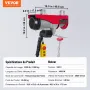 Electric Hoist, 998 kg Lifting Capacity, 1600W 220V Electric Steel Wire Winch with 427 cm Wired Remote Control, 1219 cm Single C