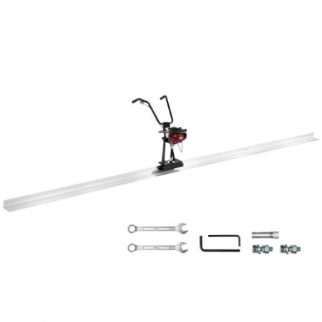 4 Stroke Concrete Power Screed Cement Finishing Float 12 ft Blade Board