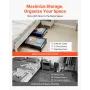 Under Bed Storage with Wheels, 915 x 460 x 185 mm, Underbed Containers with Clear Lid, Underbed Shoe Organizer, Rolling Under th