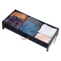 Under Bed Storage with Wheels, 915 x 460 x 185 mm, Underbed Containers with Clear Lid, Underbed Shoe Organizer, Rolling Under th