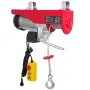 Electric Hoist, 998 kg Lifting Capacity, 1600W 220V Electric Steel Wire Winch with 427 cm Wired Remote Control, 1219 cm Single C