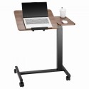Overbed Table Mobile Bed Side Desk with Flip Desktop Wheels & Cup Holder