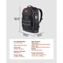 VEVOR Tool Backpack, 65 Pockets, Heavy-duty Tools Storage Organizer Work Bags with Laptop Compartment & Molded Base, Electrician