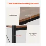 7 Tier Corner Bookshelf, Tall Corner Bookcase Strage, Large L-Shaped Bookshelf Organizer with Metal Frame & Wooden Shelves, Reve
