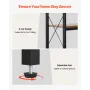 7 Tier Corner Bookshelf, Tall Corner Bookcase Strage, Large L-Shaped Bookshelf Organizer with Metal Frame & Wooden Shelves, Reve