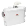 Macerator Pump, 500W, 6600 L/h Flow, 26.2 ft/8 m Head, Macerator Sewerage Sump Pump with 3 Water Inlets for Toilet, Basement, Ki