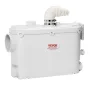 Macerator Pump, 500W, 6600 L/h Flow, 26.2 ft/8 m Head, Macerator Sewerage Sump Pump with 3 Water Inlets for Toilet, Basement,