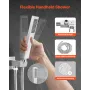 VEVOR Shower Faucet Set, Rainfall Bathroom Shower System with 12-Inch (30.5cm) Square Rain Shower Head and Handheld Spray, Ceili