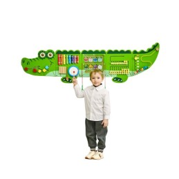 Crocodile Activity Wall Busy Board Panels 9 Activities Sensory Wall Panel