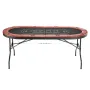 VEVOR Foldable Poker Table, 8 Player 1828.8 mm Folding Casino Leisure Table with Padded Rails & Cup Holders, Oval Portable Game 