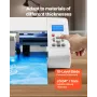 VEVOR Cutting Machine, Automatic Edge Detection Vinyl Cutter Machine with Design Software and Materials, Compatible with Multipl