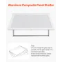 Concession Window 135x84 cm, Aluminum Alloy Frame Service Window for Food Truck, Up to 85 Degrees Stand Serving Window with Awni