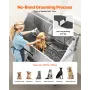 VEVOR Stainless Steel Dog Washing Station, 157.48 cm Pet Grooming Tub w/ Stairs, PE Water Filter Board, Faucet & Showerhead & So