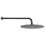 Shower Faucet Set, Rainfall Bathroom Shower System with 12-Inch (30.5cm) Round Rain Shower Head and Handheld Spray, Wall Mounted