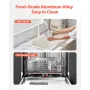 Upright Automatic Ice Cream Maker with Built-in Compressor, 1L No Pre-freezing Gelato Maker & Frozen Yogurt Machine, 4 Modes Ele