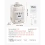 Upright Automatic Ice Cream Maker with Built-in Compressor, 1L No Pre-freezing Gelato Maker & Frozen Yogurt Machine, 4 Modes Ele