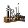 Cocktail Shaker Set 18 Pcs Bartender Kit Stainless Steel Bar Tools Silver